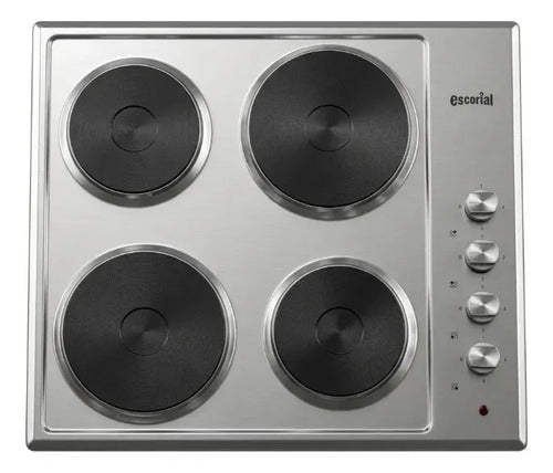 Anafe Escorial Aeho-58 60cm Eléctrico Empotrable Hot Plate Plateado