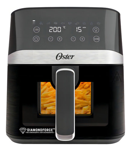 Freidora De Aire Digital Oster Ckstaf40wddf 4l Color Negro Negro