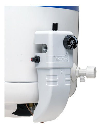 Termotanque A Gas Ecotermo Ep53 Alta Recuperación 51lt C/sup Color Blanco