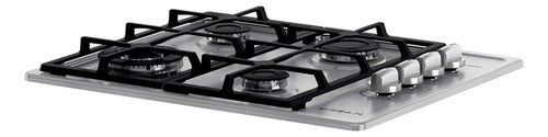Anafe Con Alimentación A Gas - Drean Agdr60eia Color Acero Inoxidable - 4 Hornallas