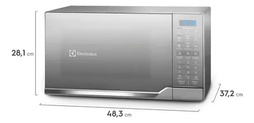 Microondas Electrolux Emdm25g5gsyg 25l Con Grill Y Función Descongelar Color Plata