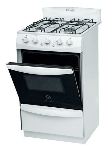 Cocina A Gas Escorial Palace Cristal Blanca Blanco