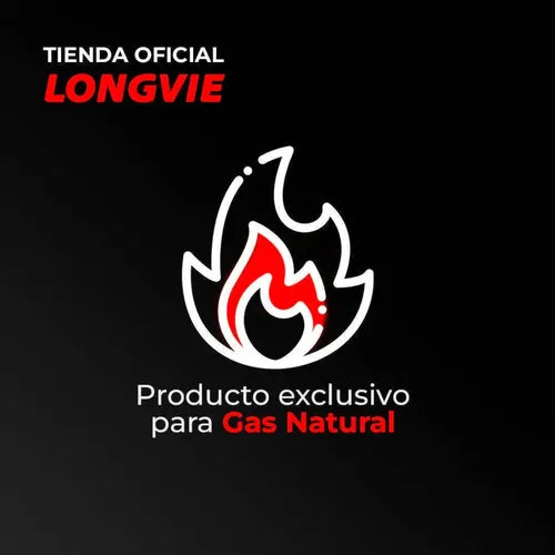 Calefón A Gas 16 L/min Digital Tiro Forzado Longvie Cf16g-n Gris Oscuro Gn