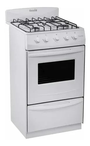 Cocina A Gas Natural Escorial Candor S2 Blanca Blanco