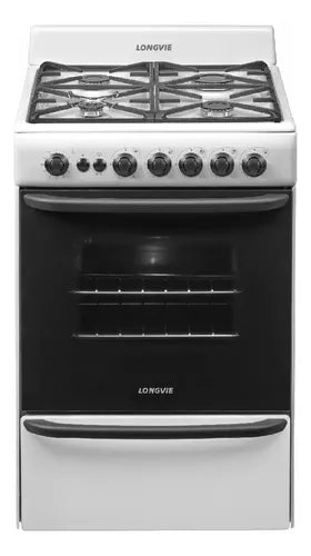 Cocina A Gas De 56cm Longvie 13501bf Blanco C Blanco