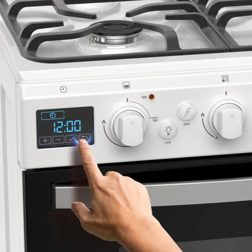 Cocina Multigas Ormay Evo 4 Hornallas Grill Eléctrico