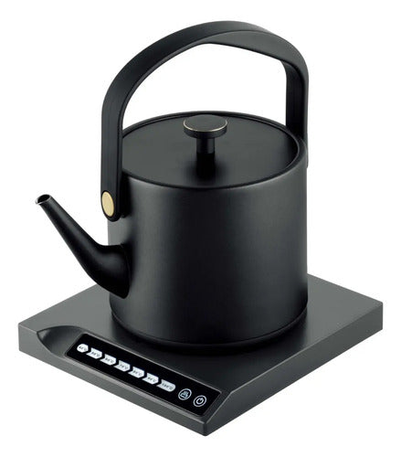 Pava Eléctrica Atma Digital 0.5 Litros Con Corte Automático Acero Inoxidable Negro