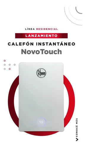 Calefón Instantáneo Tiro Forzado Rheem Novotouch 14lts Blanco Gn