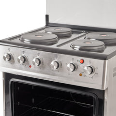 Cocina Electrica Telefunken Ekxl01v Inox 60cm Luz Horno Plateado