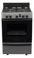 Cocina A Gas Orbis 858ap4m Plana Inoxidable De 55cm Gris/acero