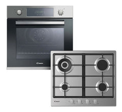 Combo Candy Horno Electrico Fcp605x + Anafe A Gas Chg6brwpx Plateado