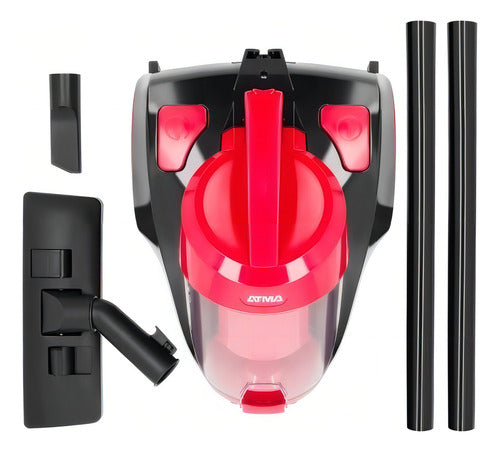 Aspiradora Trineo Atma Essential As8920n 2l Roja Y Negra 50hz
