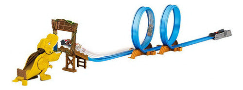Metal Machines T-rex Attack Juego De Pistas De Construcción
