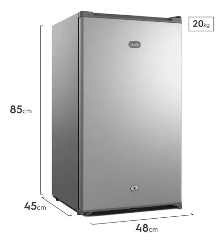 Heladera Frigobar Gafa Hgfm90p Color Plateado Con Capacidad De 90l