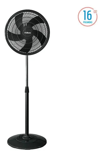 Ventilador De Pie Liliana Vp16p 16  3 Velocidades Silencioso 40.64 Cm Negro 5