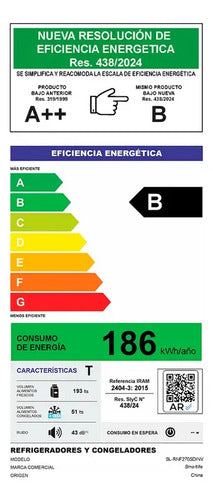 Heladera Smartlife Slrnf270sdinv Dispenser No Frost Inverter Gris