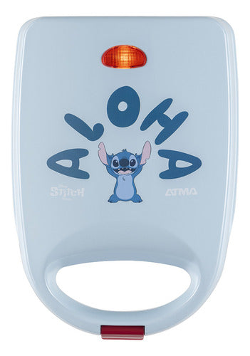 Sandwichera Atma Disney Stitch Placas Antiadherentes Celeste