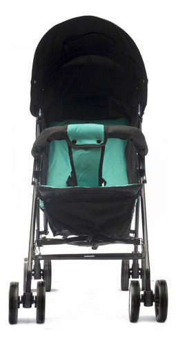 Cochecito Paragüitas Bebesit Neuf Art1058 Negro/verde Con Chasis Color Negro