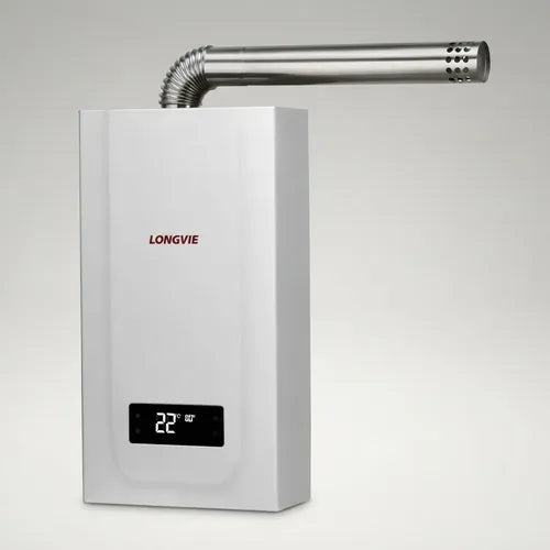 Calefón Digital Tiro Forzado Longvie Cf16-n Pilotless 16lts Blanco Gn