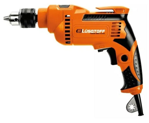 Taladro Percutor Tpl600-8 600w 13mm Variable Cable Lusqtoff Color Naranja