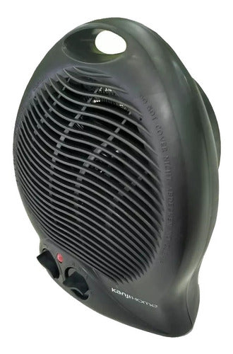 Caloventor Con Termostato Kanji Home Ch103 De 2000w Tio Musa Negro