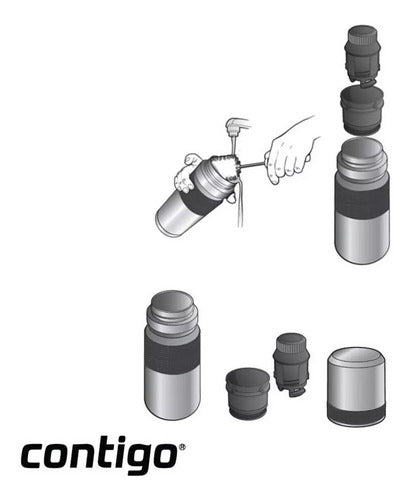 Termo Contigo Inoxidable 1100ml De Acero Inoxidable Tio Musa Inox