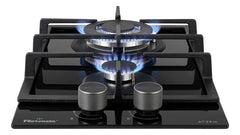 Anafe A Gas Florencia 2 Hornallas Encimera De Vidrio 6729m Negro