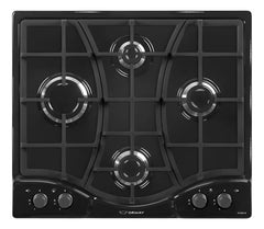 Anafe De Empotrar Multigas Ormay Top Gourmet Tecno Negro Cts Acero