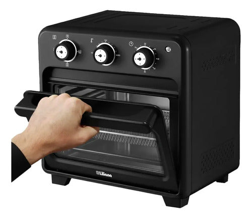 Horno Freidora De Aire Cook & Fry Af916 Liliana Negro Negro