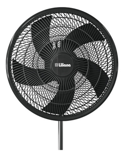 Ventilador Pie 20 Liliana Vp20p Negro 90w 3 Vel 5 Aspas C 50.8 Cm Negro Negro Plástico 5