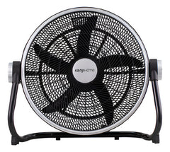 Ventilador Turbo De 20 Pulgadas Kanjihome 5 Aspas Plasticas  - 50.8 Cm - Negro - Negro - Plástico - 5