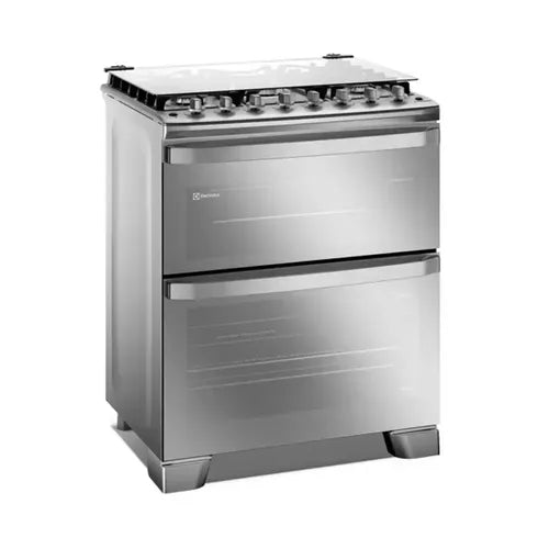 Cocina A Gas Electrolux F5edm De76cm 5 Hornallas Doble Horno