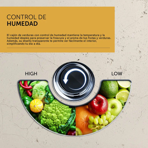 Heladera Vondom Combi250bi Panelable Wifi Inverter No Frost Blanco