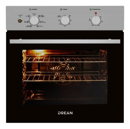 Horno Eléctrico Empotrable 60 Cm Inoxidable Drean Hedr600ci Gris