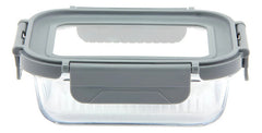 Taper Contenedor De Vidrio Tapa Hermetica Carol De 1040ml Gris