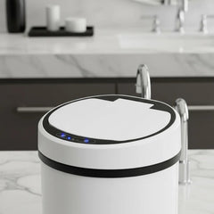 Cesto De Basura Con Sensor Inteligente Vivendi De 15lts Blanco