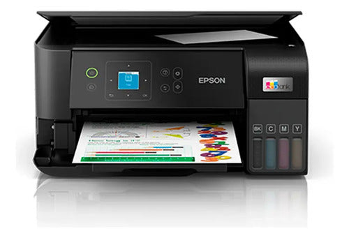 Impresora Multifuncional Epson Ecotank L3560 Wifi Usb Color  Negro