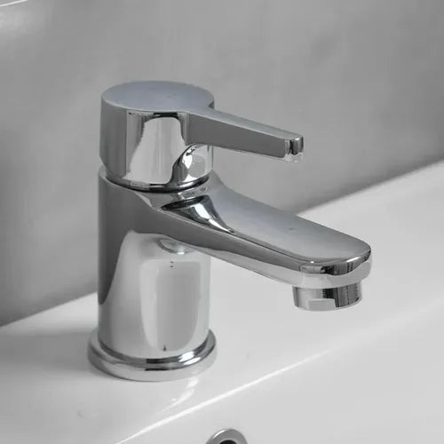 Griferia Lavatorio Fv 0181/g9 Alba Monocomando Baño Pileta Plateado Brillante