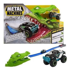 Pista De Autos Juguete Lanzador Zuru Metal Machine Cocodrilo Color Verde