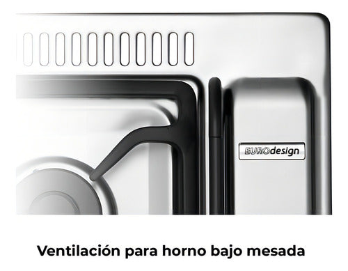 Anafe A Gas Longvie A6600rxf Inox Rejillas De Ventilación Color Acero Inoxidable