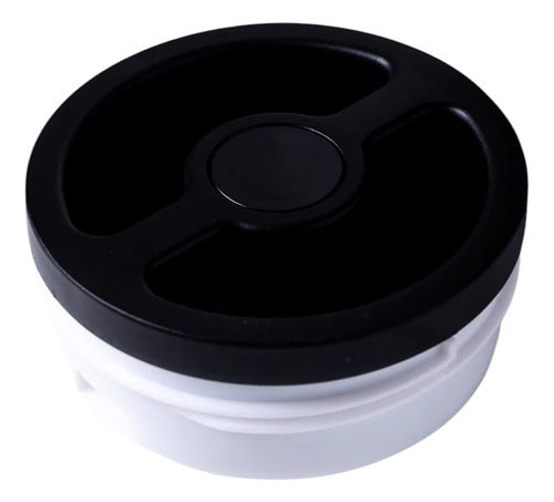 Jarra Termo Con Manija De Madera Pico Vertedor 1 Litro Negro Negro