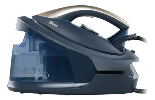 Plancha Oster Gcsg15ar 2 En 1 Con Central De Vapor Azul Oscuro