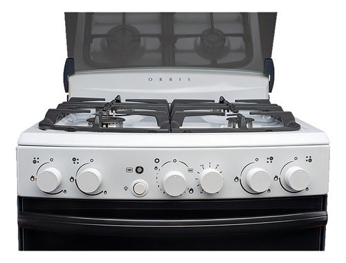 Cocina Orbis 978bc4 Luz Y Enc Electronico Termostato Grill Color Blanco