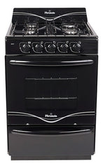 Cocina Florencia Recta 5517f A Gas Con Puerta Con Visor Color Negro
