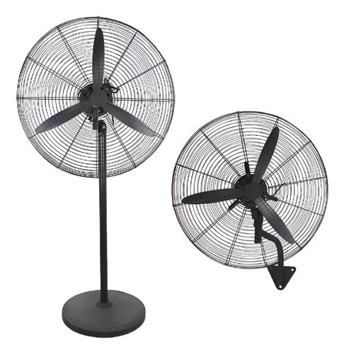 Ventilador 24 Industrial 150w Tfk-fi2415001 Telefunken Brg 24 Cm Negro Negro Plástico 3