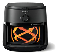 Freidora De Aire Philips Airfryer 3000 Na130-00 6.2l Negra Color Negro