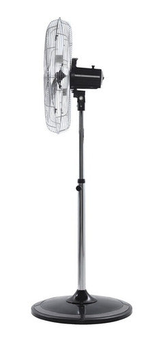 Ventilador De Pie 3 Aspas Liliana Vpc22 3 Velocidades 55.88 Cm Negro/plata Plata Metal 3