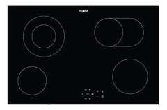 Anafe Eléctrico Whirlpool Vitrocerámico 77 Cm Negro