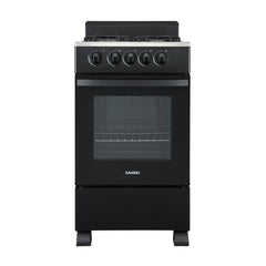 Cocina A Gas Sansei Essential 50 Cm Negra Multigas Negro