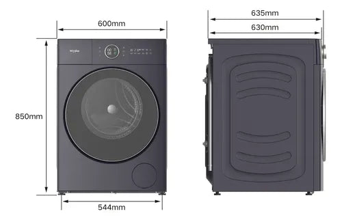Lavasecarropas Inverter Whirlpool Wnc11as Dark Purple Violeta Oscuro